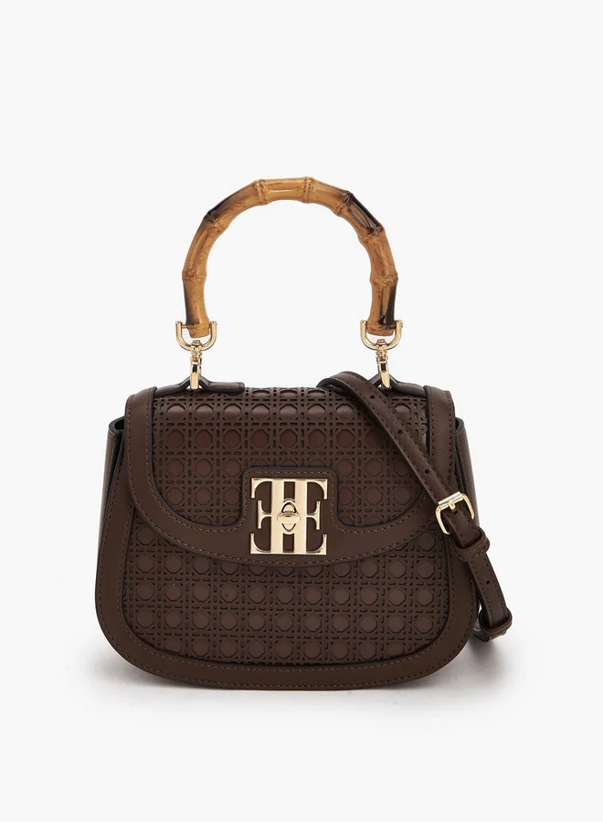 ELLE Textured Crossbody Bag With Detachable Strap